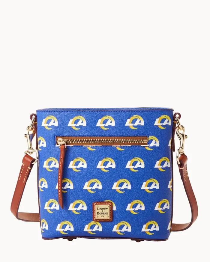Crossbodies Women Dooney and Bourke NFL Rams Small Zip Crossbody Rams