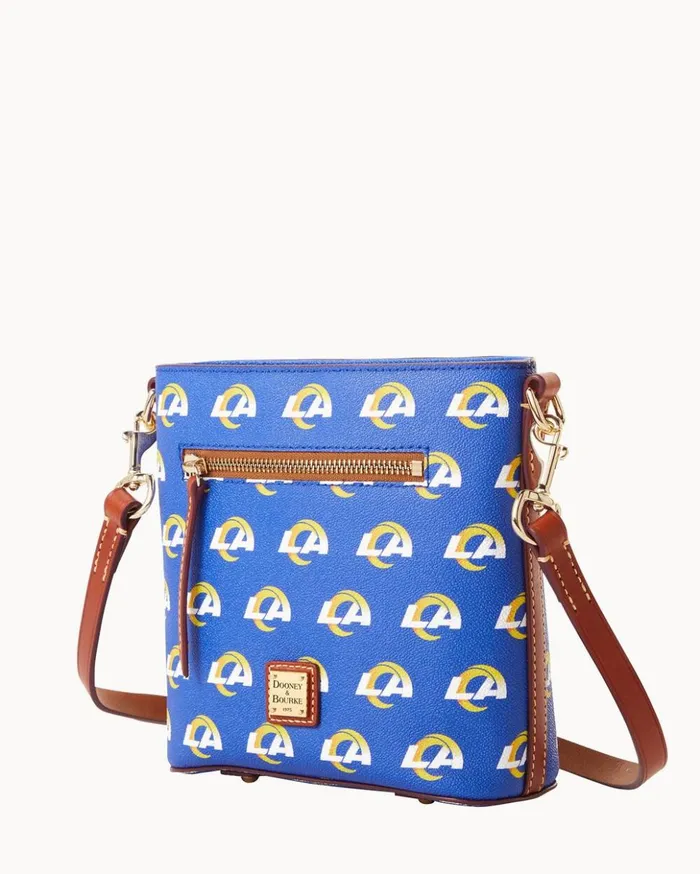 Crossbodies Women Dooney and Bourke NFL Rams Small Zip Crossbody Rams