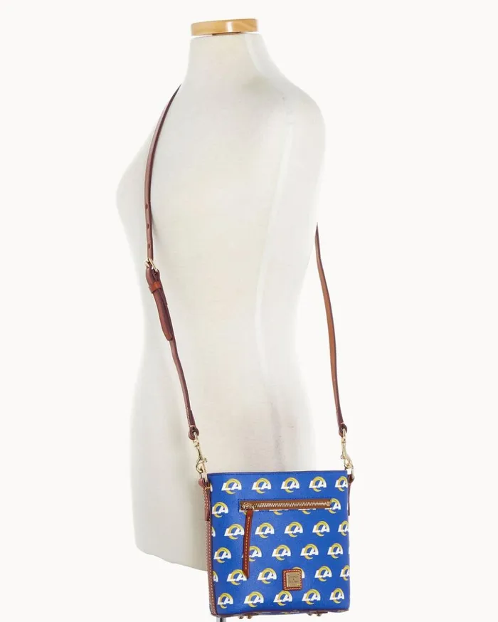 Crossbodies Women Dooney and Bourke NFL Rams Small Zip Crossbody Rams