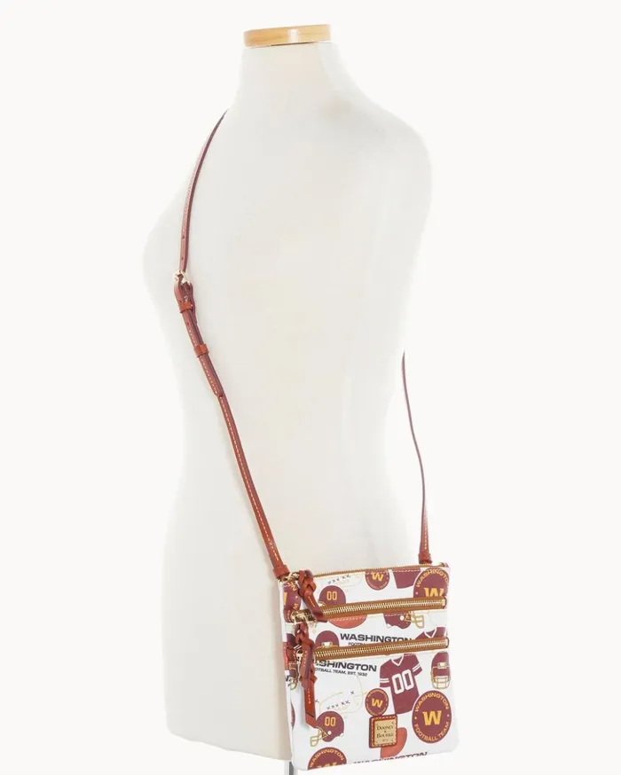 Crossbodies Women Dooney and Bourke NFL Washington North South Triple Zip Crossbody Washington Crossbodies Women Dooney and Bourke NFL Washington North South Triple Zip Crossbody Washington