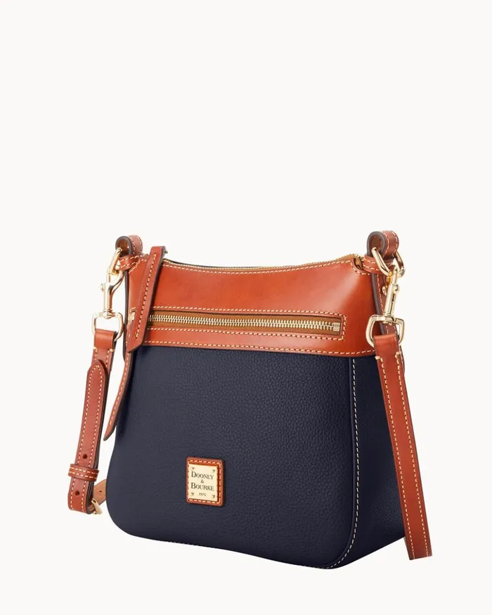 Crossbodies Women Dooney and Bourke Pebble Grain Crossbody 25 Midnight Blue
