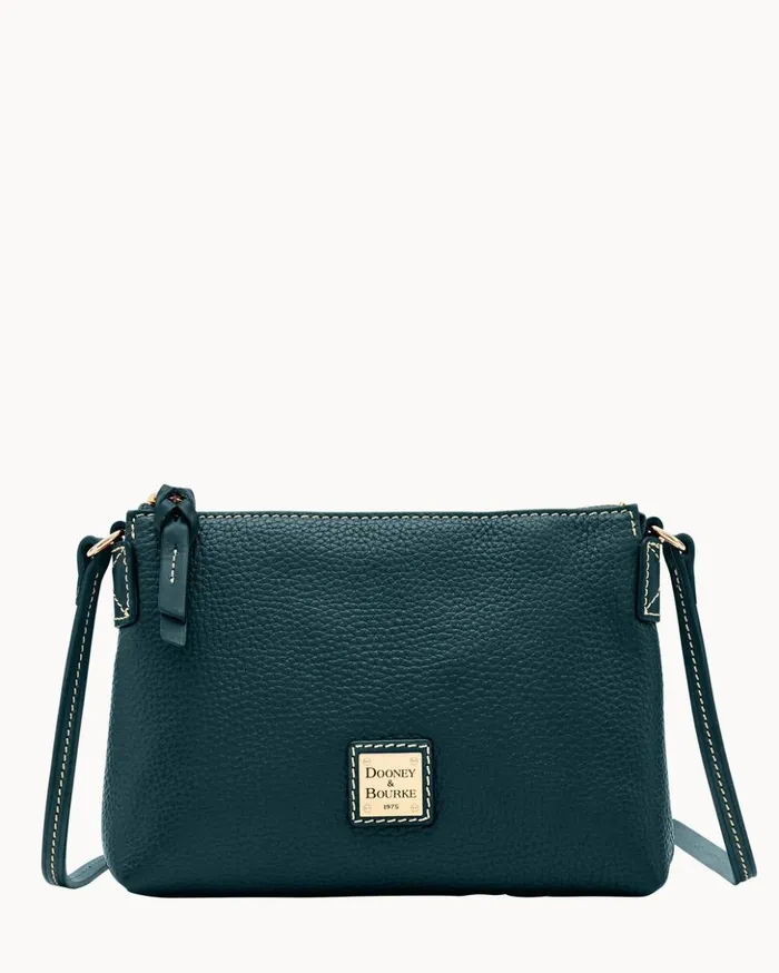 Crossbodies Women Dooney and Bourke Pebble Grain Crossbody Pouchette Black Black