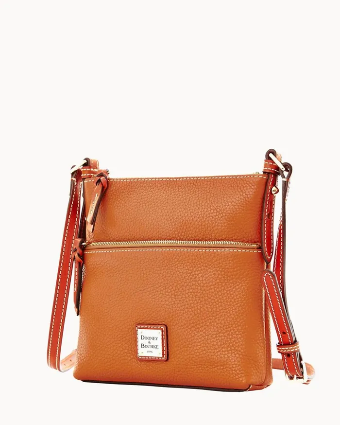 Crossbodies Women Dooney and Bourke Pebble Grain Letter Carrier Caramel Crossbodies Women Dooney and Bourke Pebble Grain Letter Carrier Caramel
