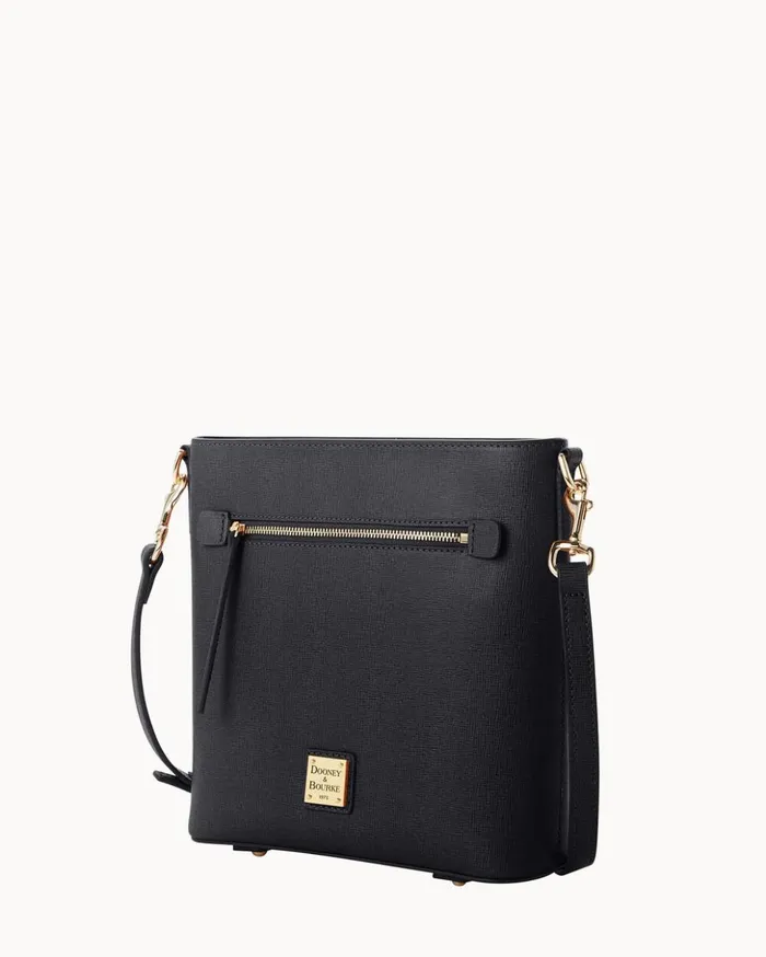 Crossbodies Women Dooney and Bourke Saffiano Zip Crossbody Black