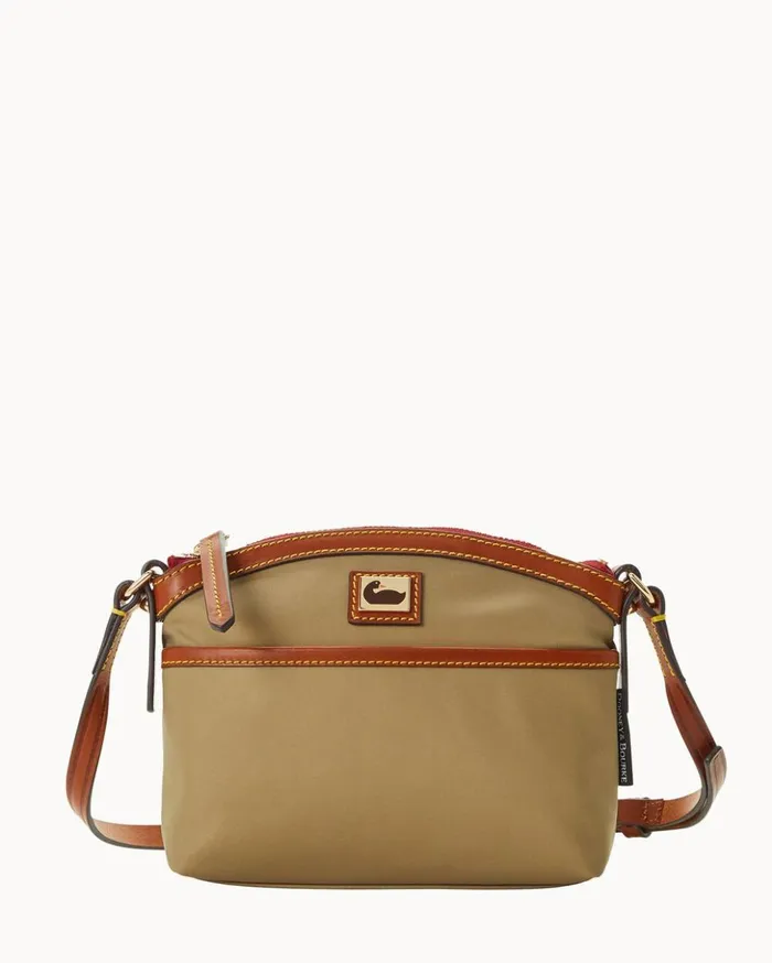 Crossbodies Women Dooney and Bourke Wayfarer Domed Crossbody Taupe