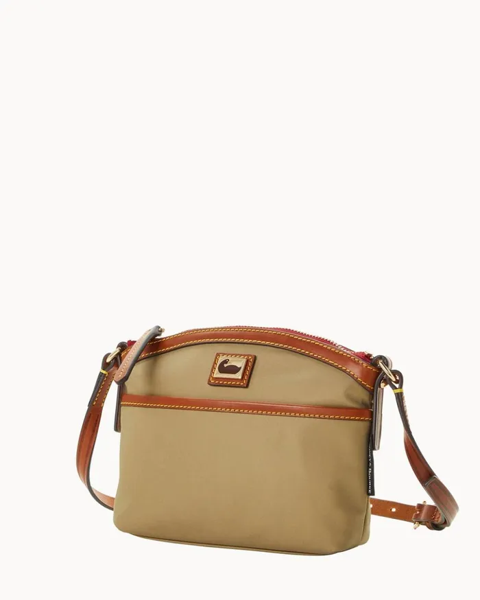 Crossbodies Women Dooney and Bourke Wayfarer Domed Crossbody Taupe