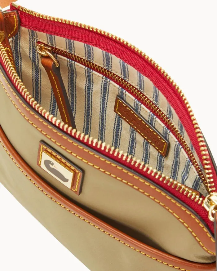 Crossbodies Women Dooney and Bourke Wayfarer Domed Crossbody Taupe