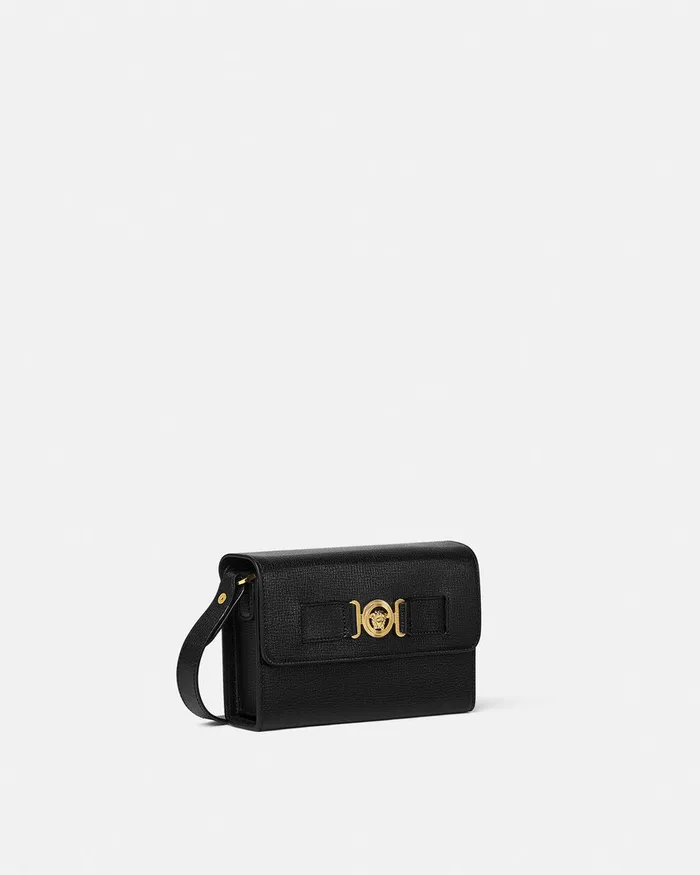 Crossbody and Messengers Men Versace Medusa Biggie Messenger Bag Blackgold