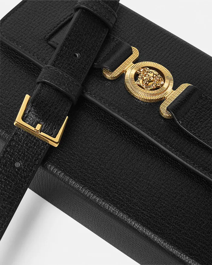 Crossbody and Messengers Men Versace Medusa Biggie Messenger Bag Blackgold