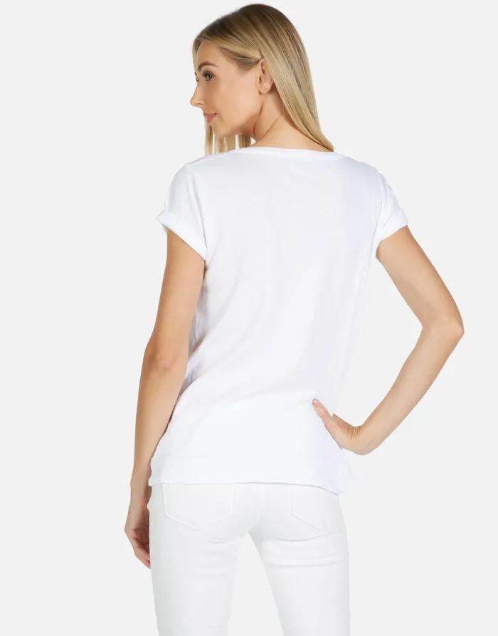 Cruz Kiss Face White Women039s Lauren Moshi Short Sleeve