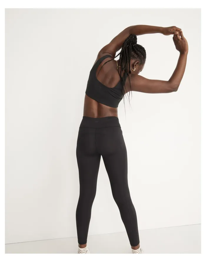 Curvy MWL Flex High Rise 25034 Leggings True Black Women Madewell Activewear Curvy MWL Flex High Rise 25034 Leggings True Black Women Madewell Activewear