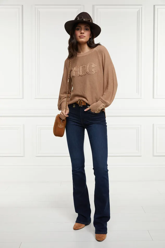 Daisy Knit Camel Women Holland Cooper Knitwear Daisy Knit Camel Women Holland Cooper Knitwear