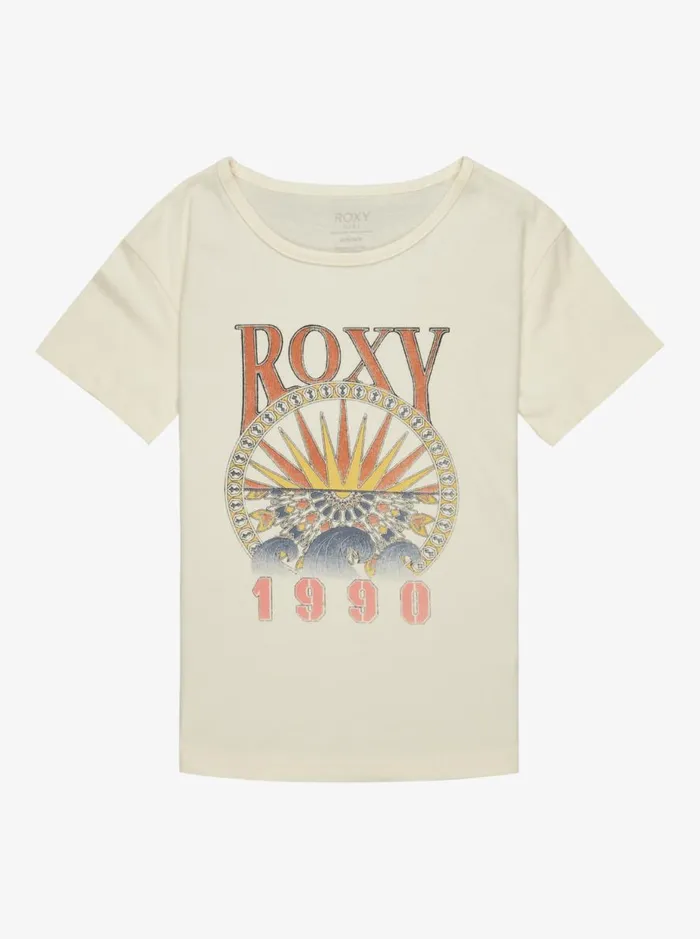 Day And Night Vintage 8211 Short Sleeves Tshirt For Girls 4 8211 16 Egret Kids Roxy Tshirts and Shirts