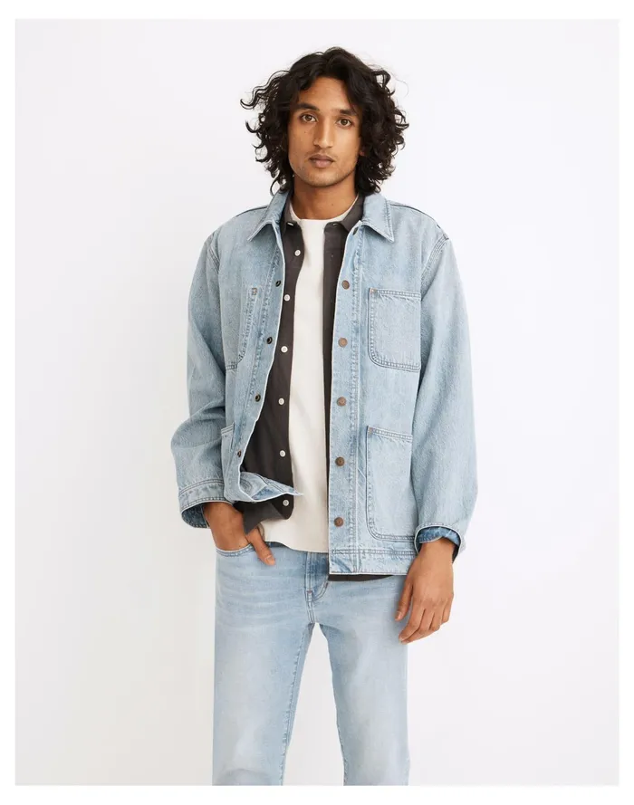 Denim Chore Jacket In Seaford Wash Seaford Wash Men Madewell Jackets