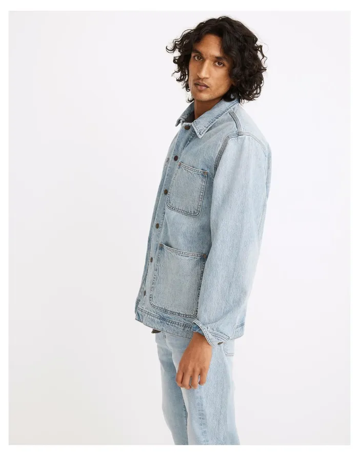 Denim Chore Jacket In Seaford Wash Seaford Wash Men Madewell Jackets Denim Chore Jacket In Seaford Wash Seaford Wash Men Madewell Jackets
