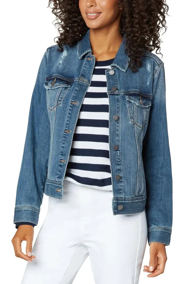 Denim Jackets Women Liverpool Los Angeles Classic Jean Jacket Chipman