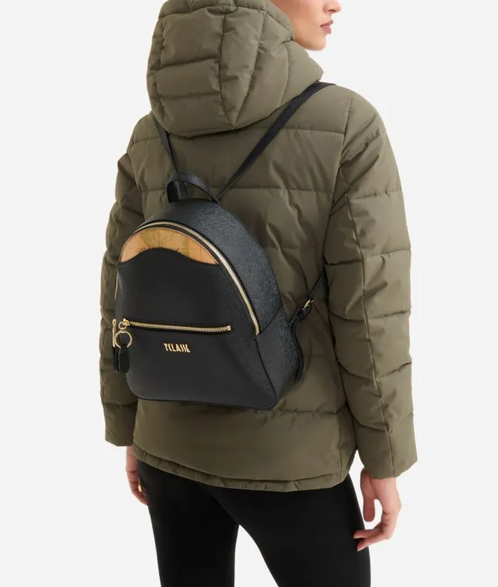 Digital City Backpack Black Woman Alviero Martini Backpacks Bucket and Belt Bags