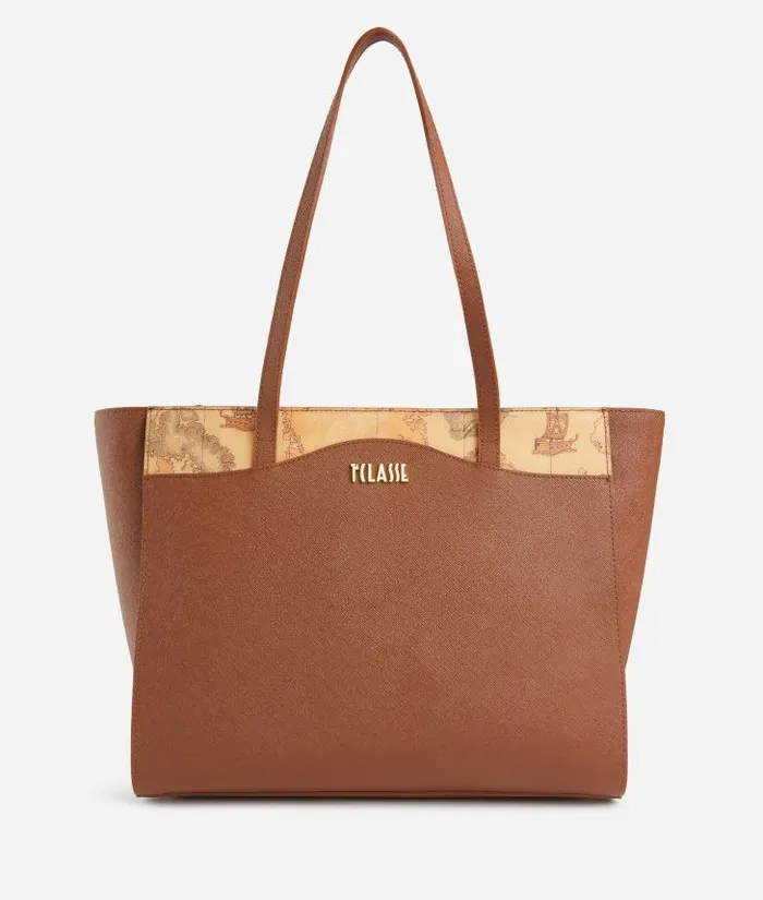 Digital City Large Shopper Bag Chestnut Woman Alviero Martini Totes