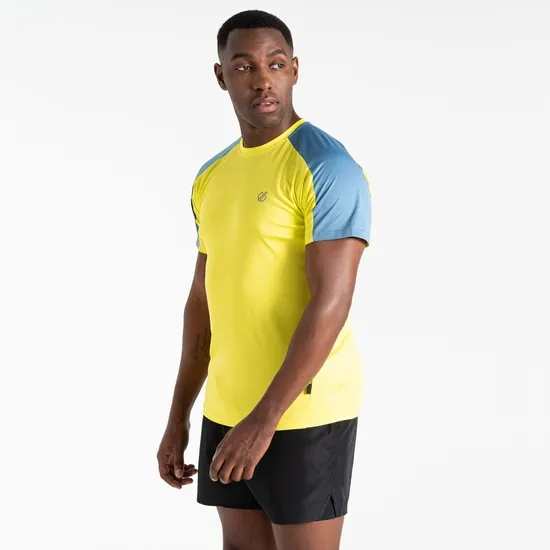 Discernible III Tshirt Neon Spring Blue Men Dare 2b Gym Tops