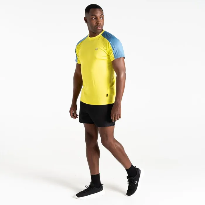 Discernible III Tshirt Neon Spring Blue Men Dare 2b Gym Tops