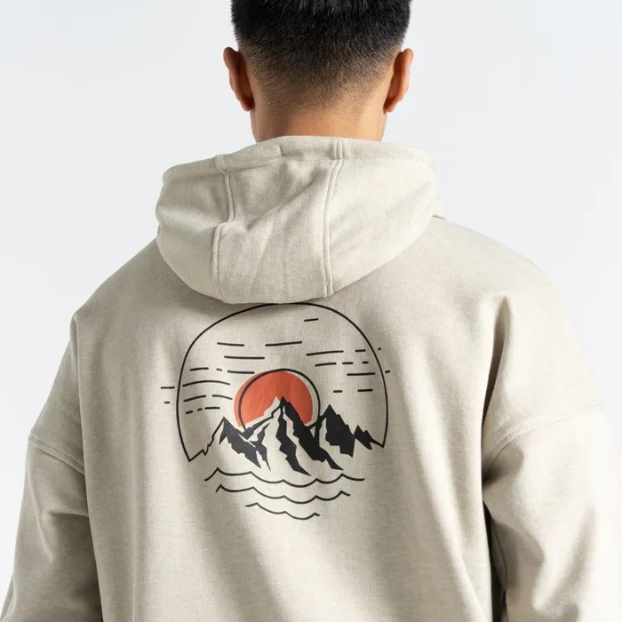 Distinctly Graphic Hoodie Willow Grey Men Dare 2b Hoodies and Sweatshirts