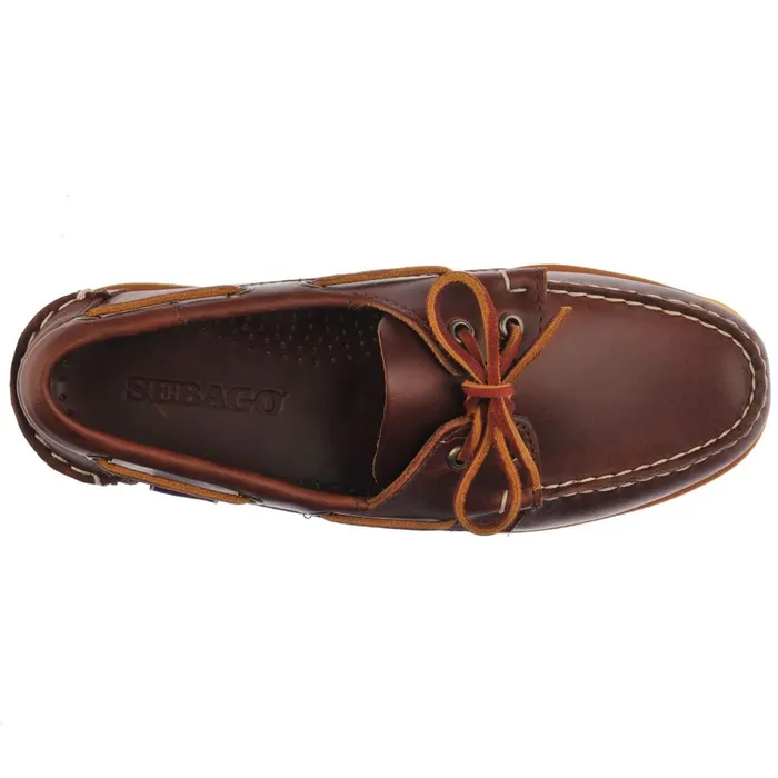 DOCKSIDES PORTLAND WAXED Brown Men Sebago Boat Shoes DOCKSIDES PORTLAND WAXED Brown Men Sebago Boat Shoes