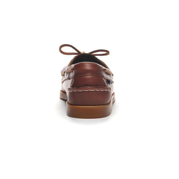 DOCKSIDES PORTLAND WAXED Brown Men Sebago Boat Shoes DOCKSIDES PORTLAND WAXED Brown Men Sebago Boat Shoes