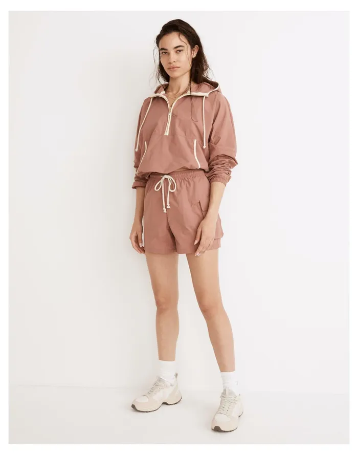 Donni Nylon Cargo Shorts Rhubarb Women Madewell Activewear