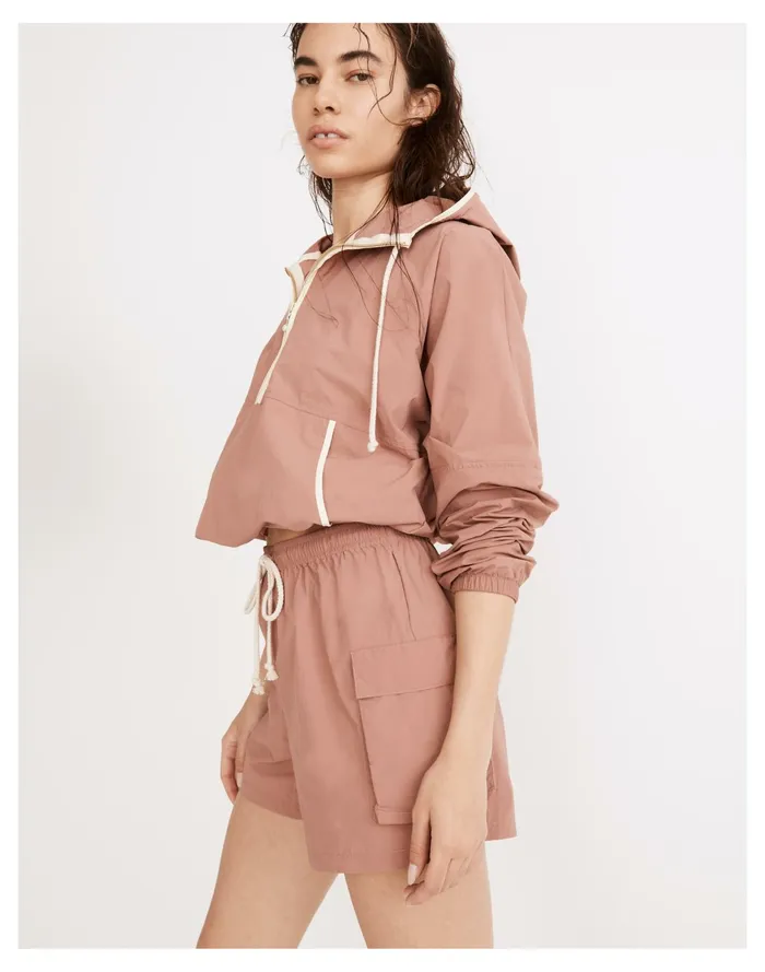 Donni Nylon Cargo Shorts Rhubarb Women Madewell Activewear