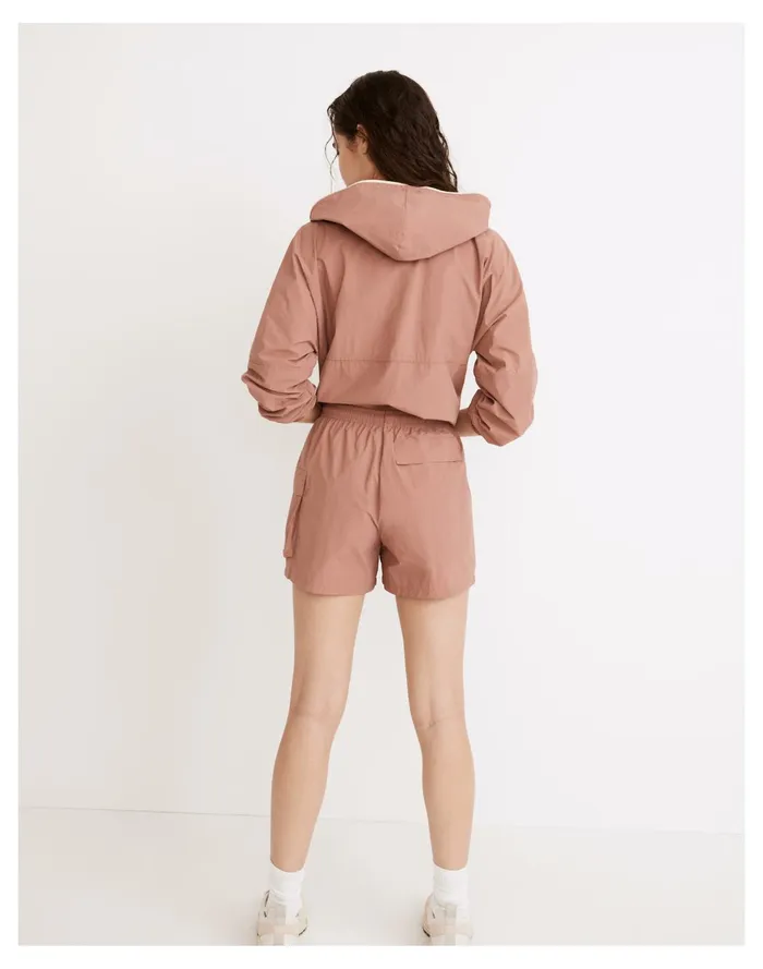 Donni Nylon Cargo Shorts Rhubarb Women Madewell Activewear