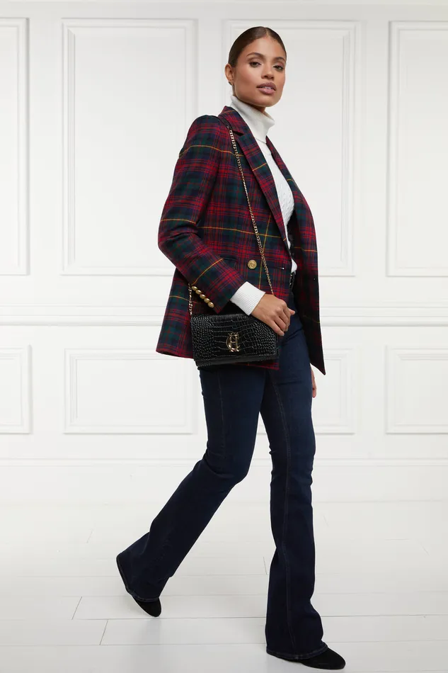 Double Breasted Blazer Logan Tartan Women Holland Cooper Jackets