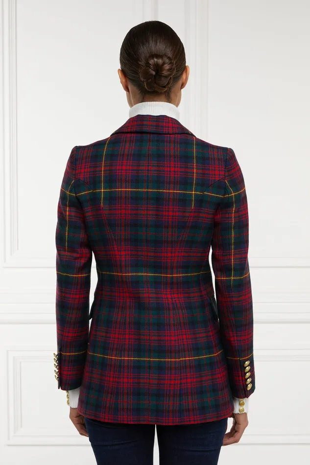 Double Breasted Blazer Logan Tartan Women Holland Cooper Jackets