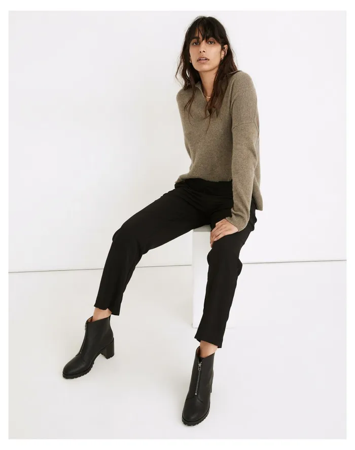 Drapey Drawstring Paperbag Pants True Black Women Madewell Pants Drapey Drawstring Paperbag Pants True Black Women Madewell Pants
