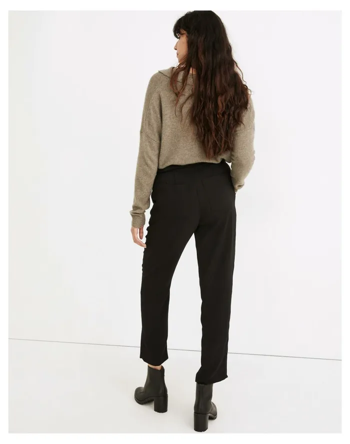 Drapey Drawstring Paperbag Pants True Black Women Madewell Pants Drapey Drawstring Paperbag Pants True Black Women Madewell Pants