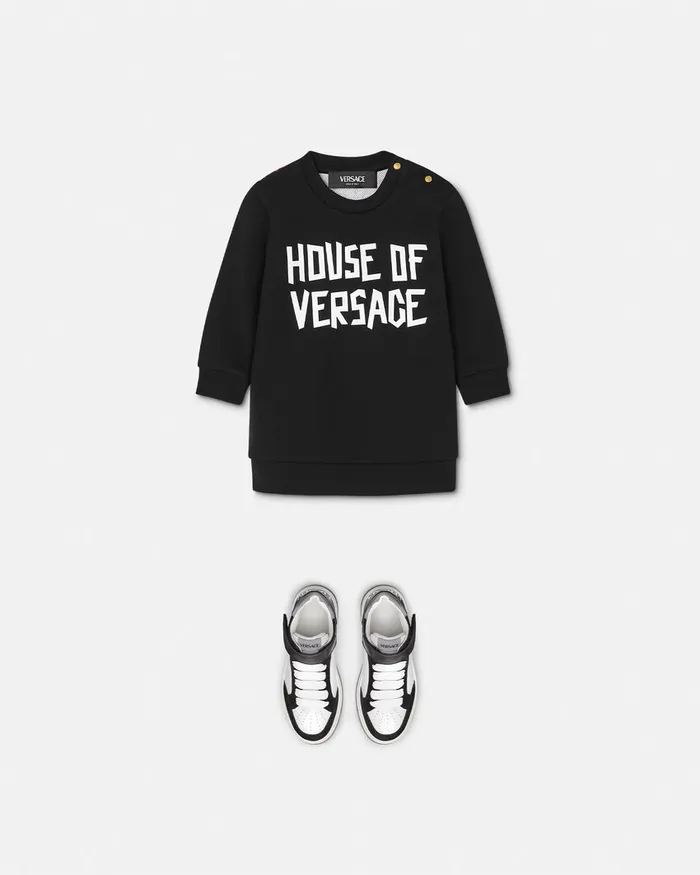 Dresses Kids Versace Baby Sweatshirt Dress Black
