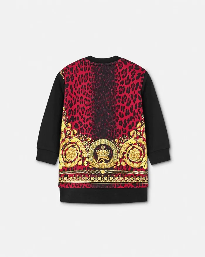 Dresses Kids Versace Baby Sweatshirt Dress Black