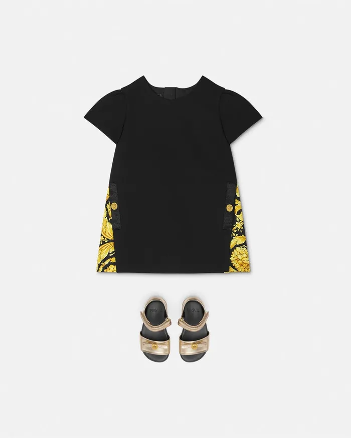 Dresses Kids Versace Barocco Baby Dress Black