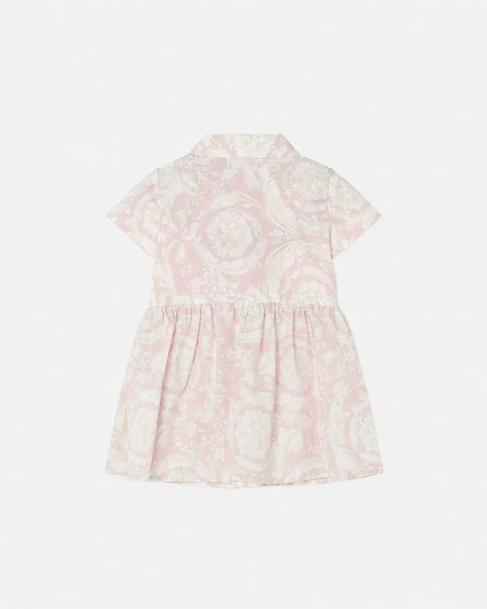 Dresses Kids Versace Barocco Baby Shirt Dress Pinkprint