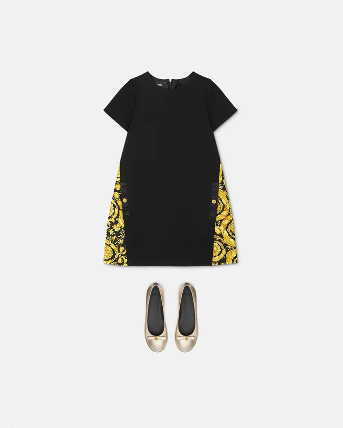 Dresses Kids Versace Barocco Dress Black
