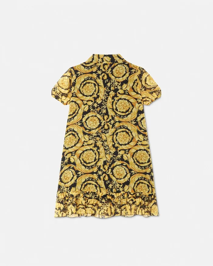 Dresses Kids Versace Barocco Shirt Dress Blackprint