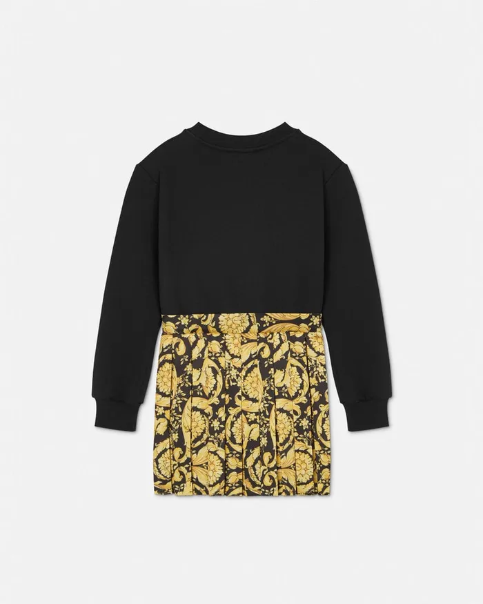 Dresses Kids Versace Barocco Sweatshirt Dress Black