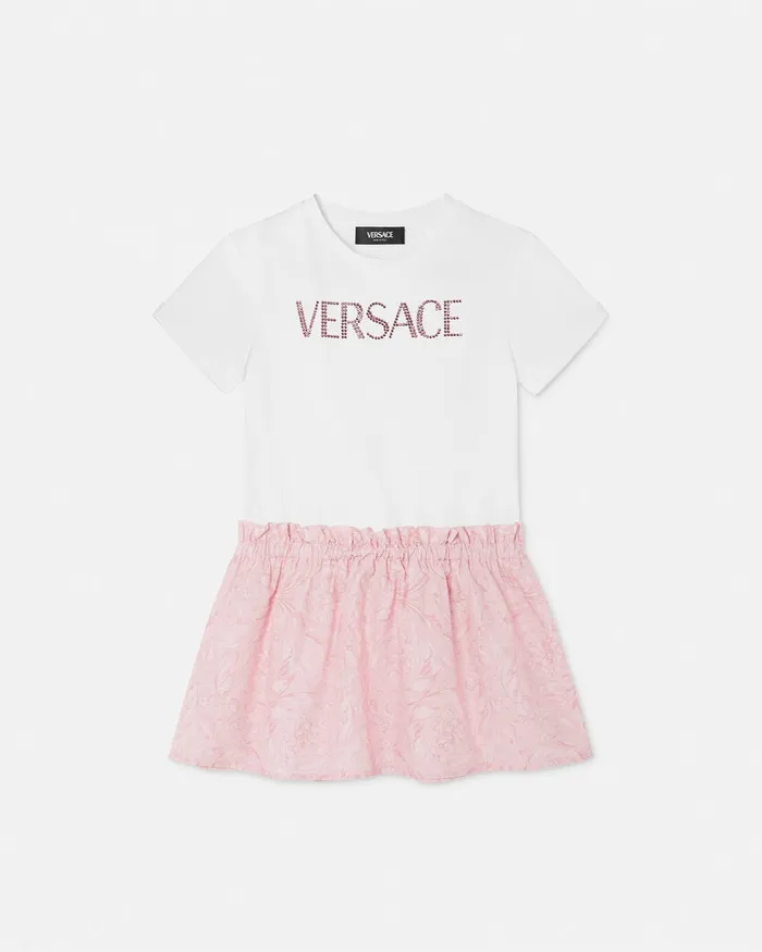 Dresses Kids Versace Barocco TShirt Dress Light Pink