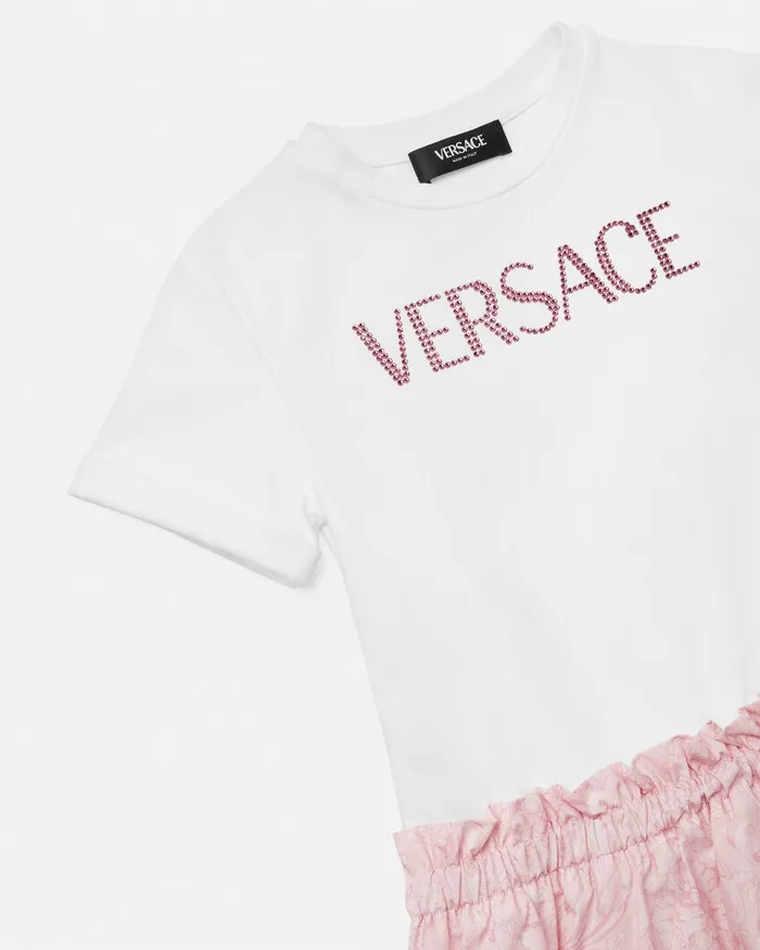 Dresses Kids Versace Barocco TShirt Dress Light Pink