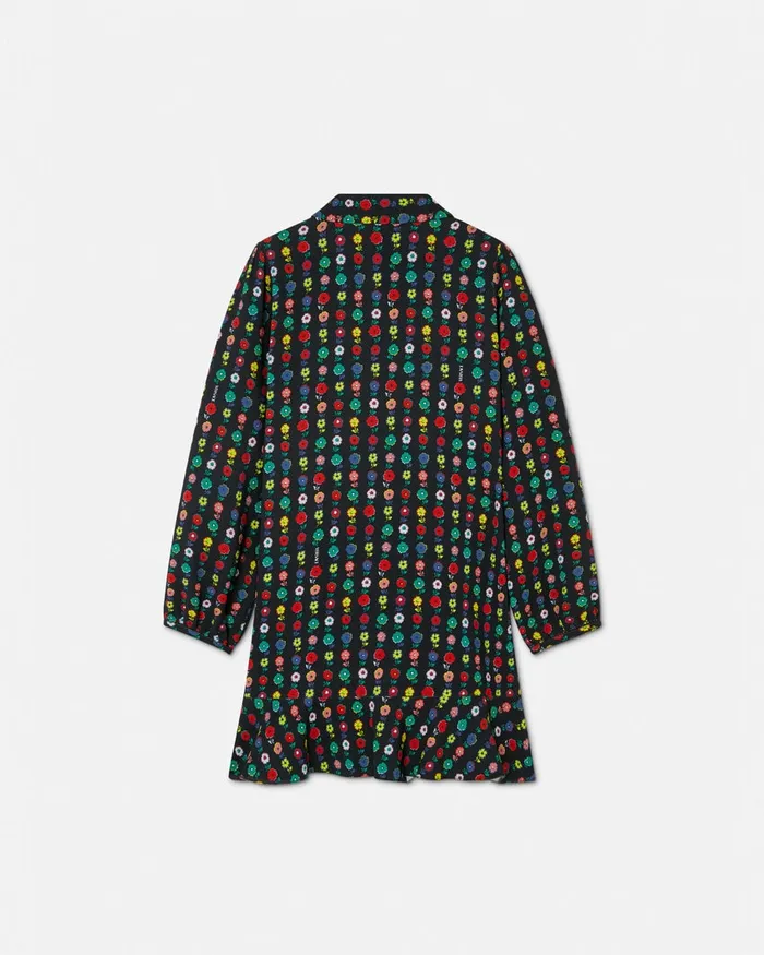 Dresses Kids Versace Falling Flowers Dress Print