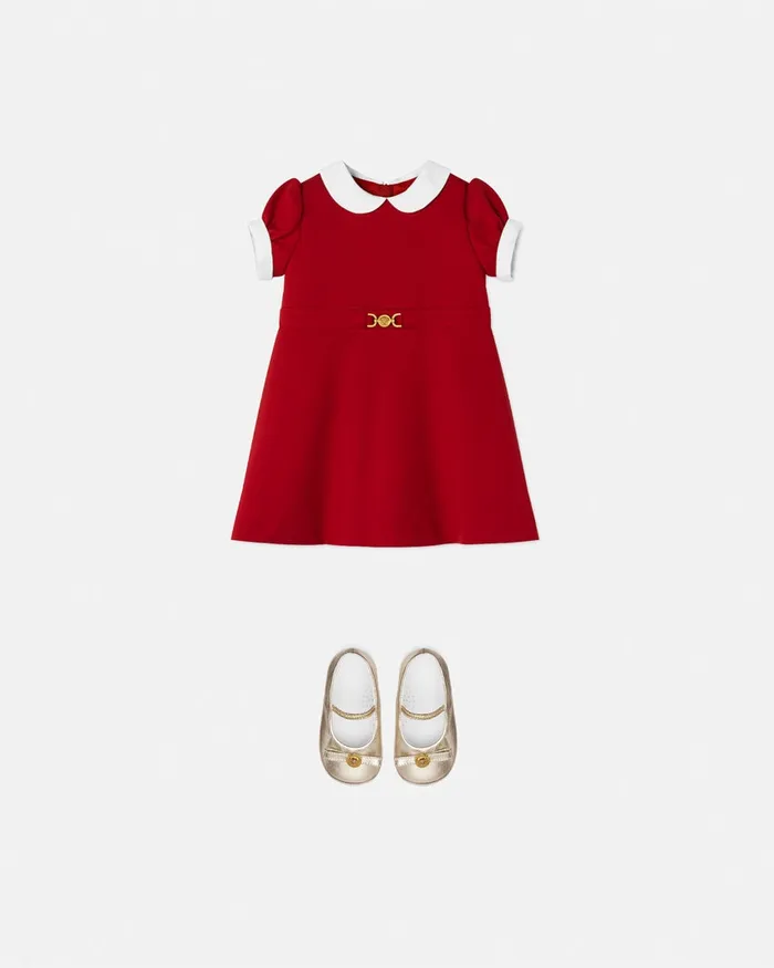 Dresses Kids Versace Medusa 03995 Baby Dress Red