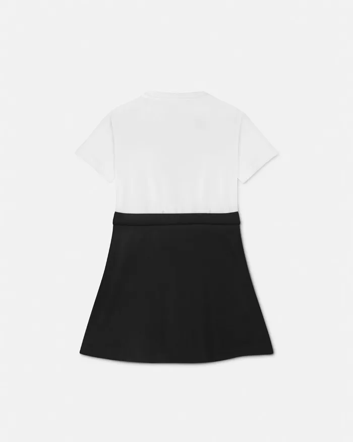 Dresses Kids Versace Medusa Milano TShirt Dress Blackwhite