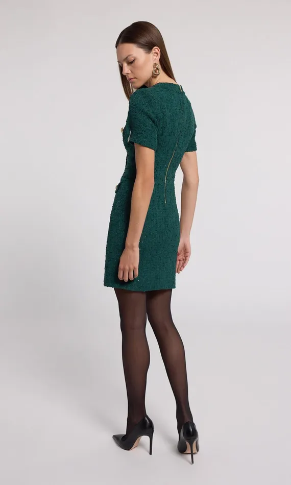 Dresses Women Generation Love Clothing Anne Tweed Dress Forest