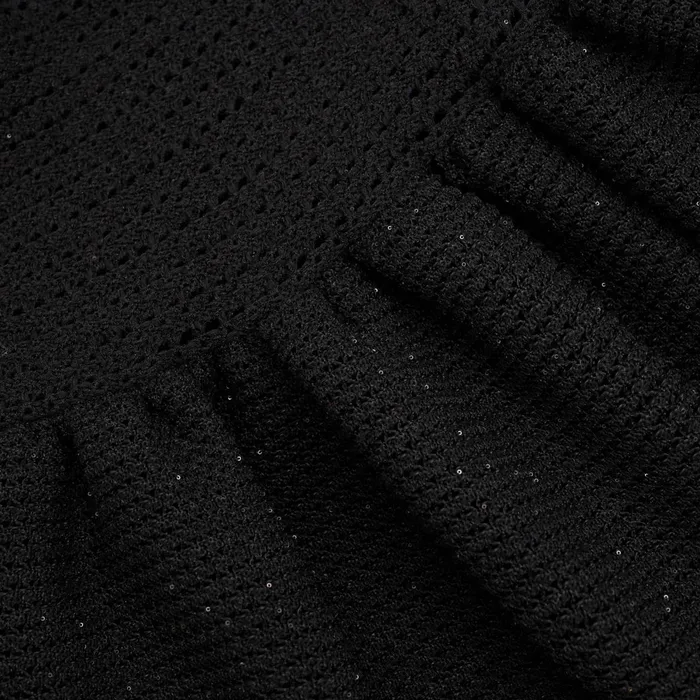 Dresses Women Self Portrait Black Crochet Knit Midi Dress