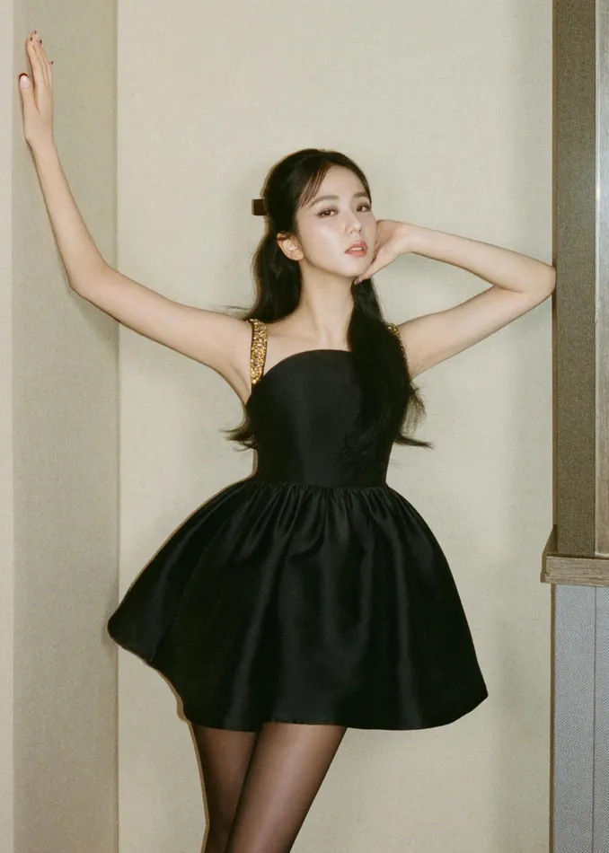 Dresses Women Self Portrait Black Taffeta Embellished Mini Dress