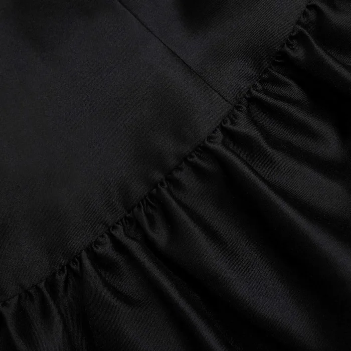 Dresses Women Self Portrait Black Taffeta Midi Dress